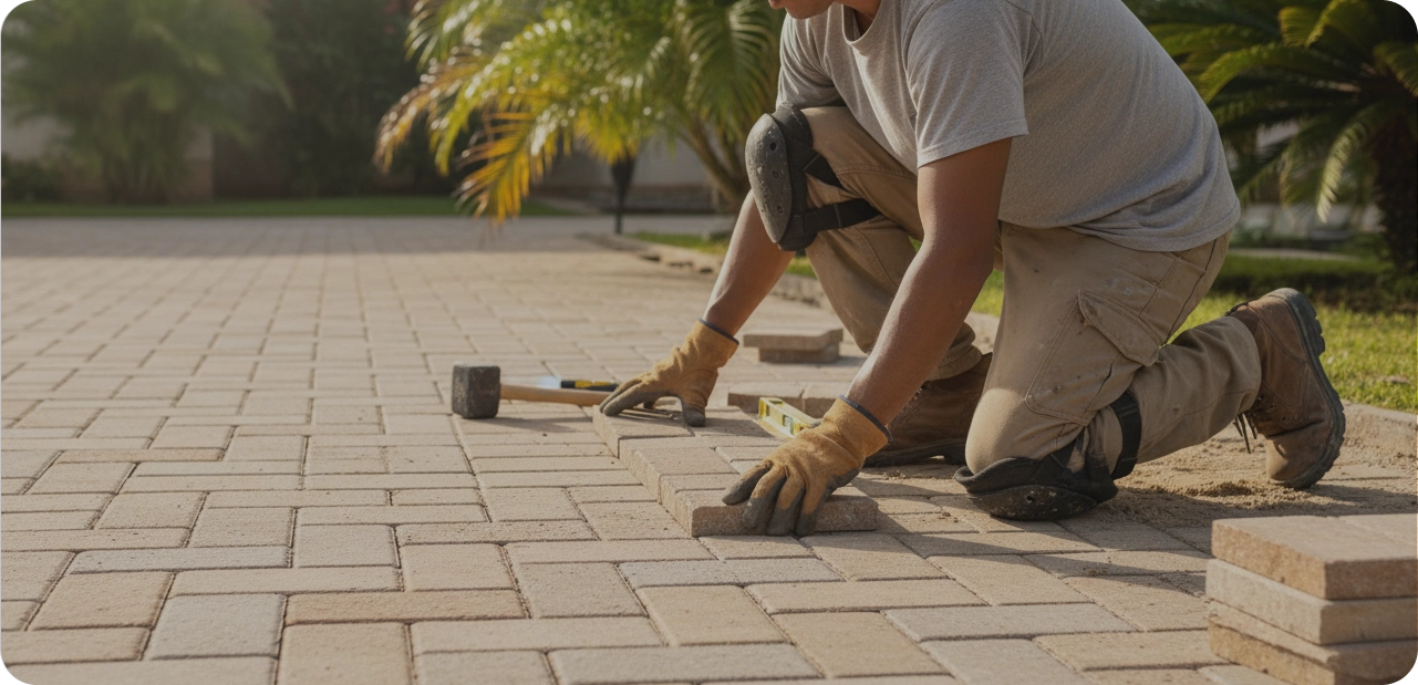 Winter paver care in Las Vegas