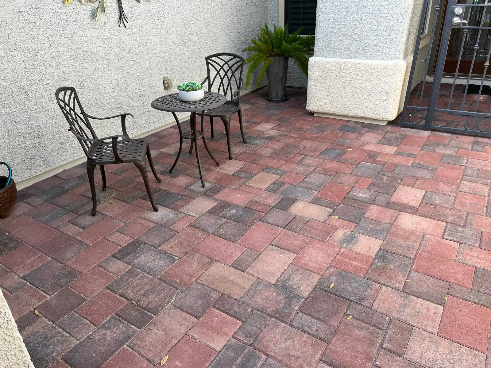 Paver patio in Las Vegas designed for outdoor entertaining