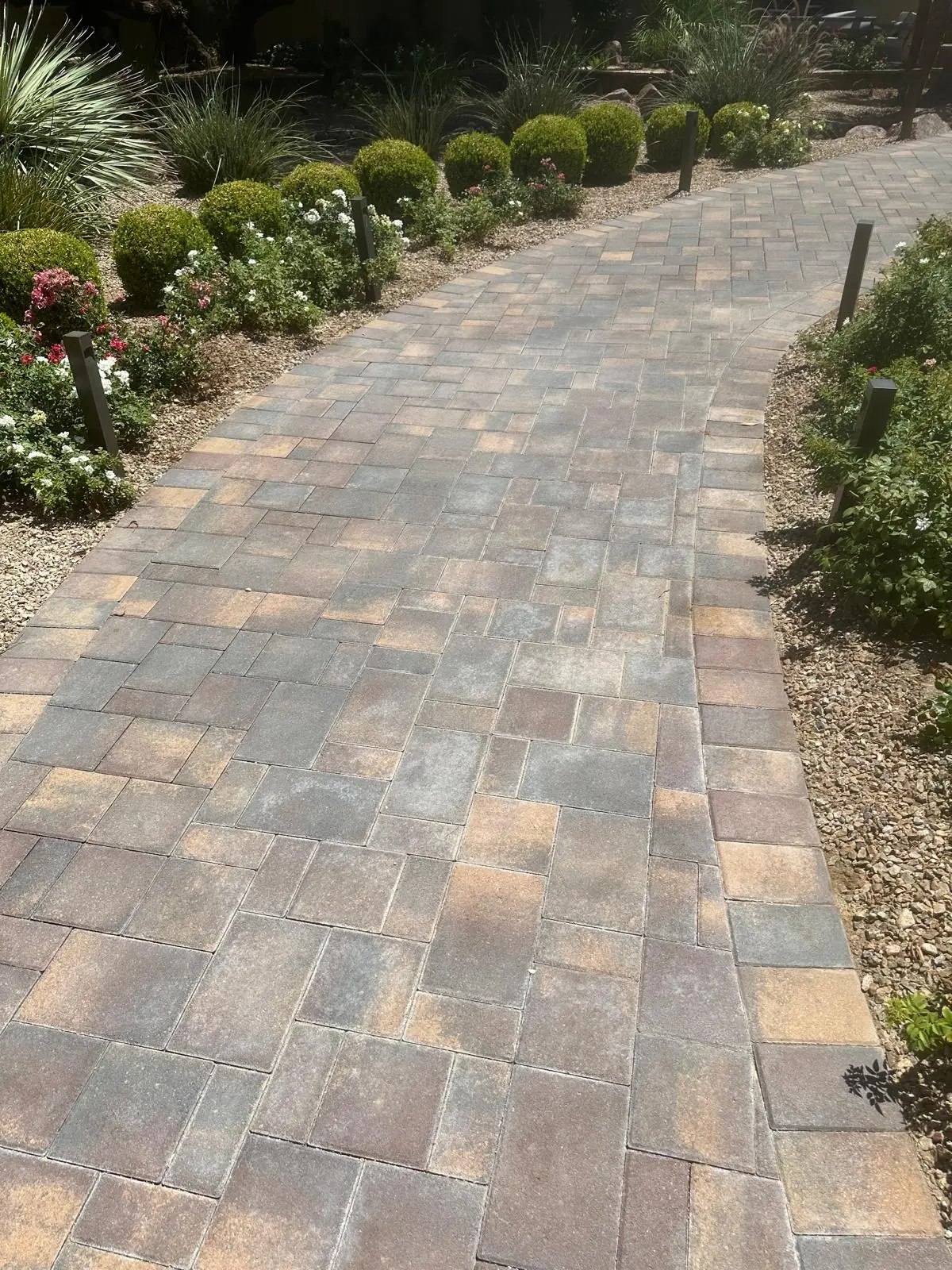Paver walkway in Las Vegas built for safe, even footing