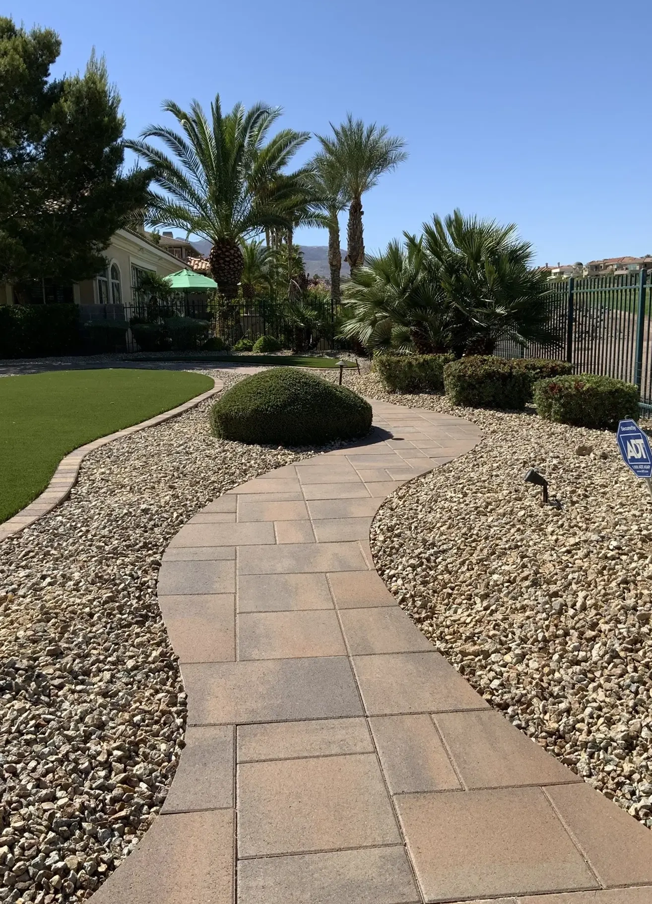 Paver walkway in Las Vegas built for safe, even footing