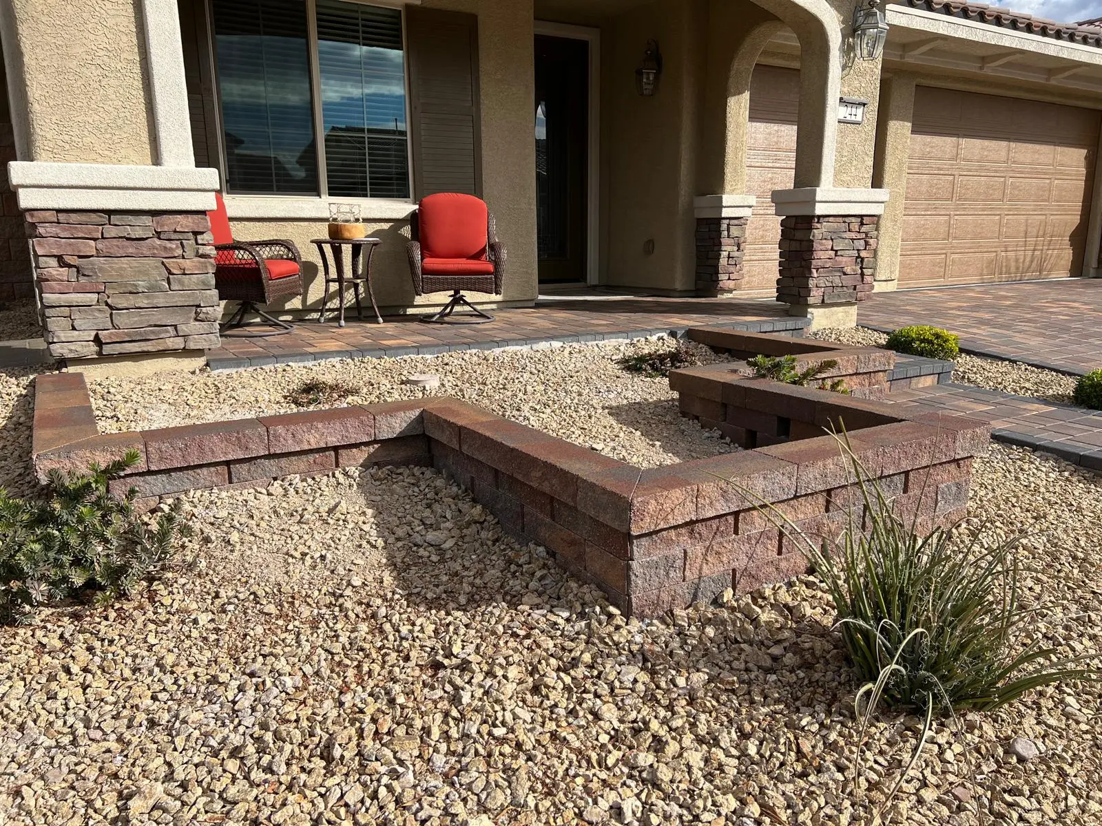 Paver retaining wall in Las Vegas