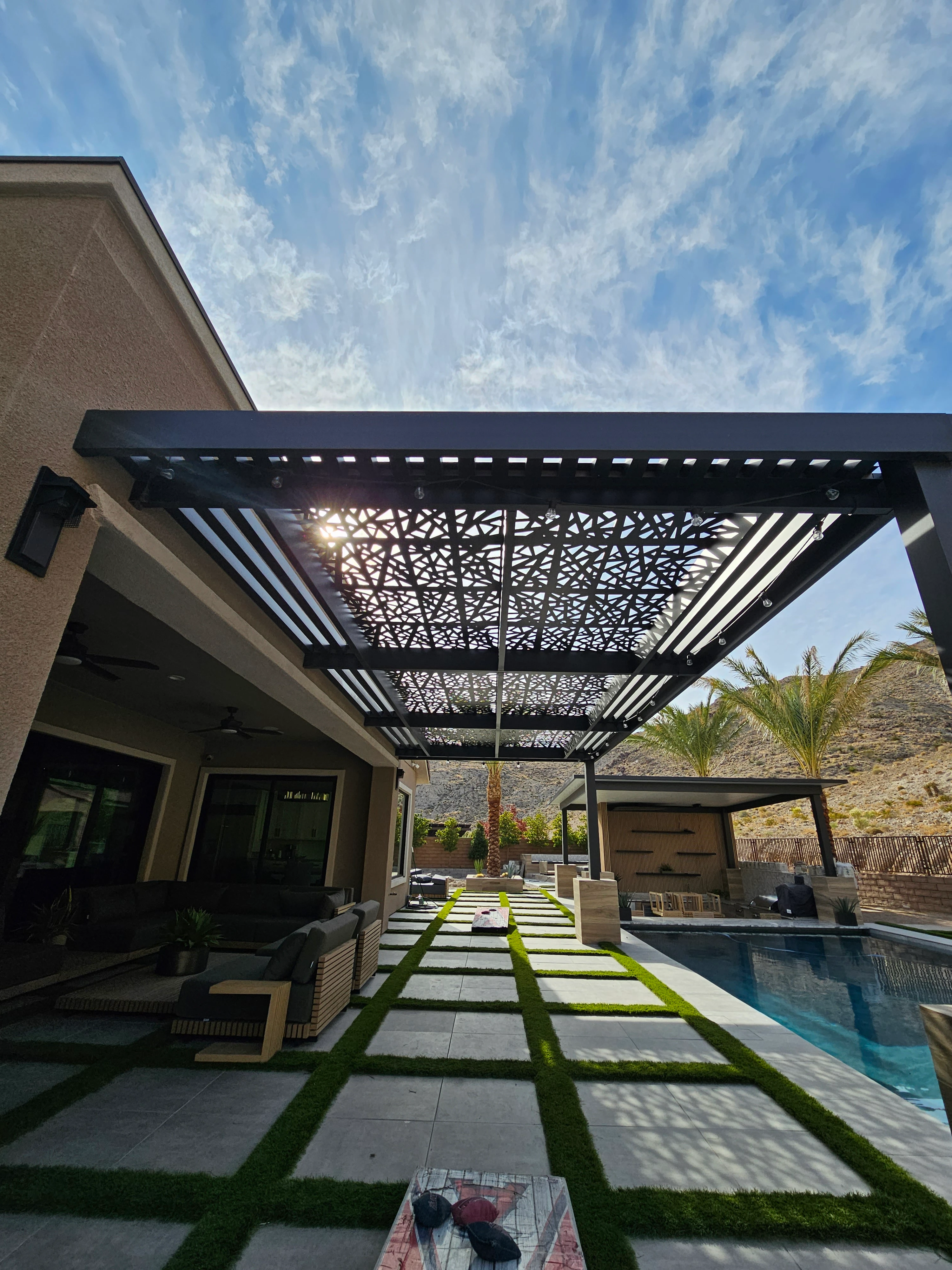 Synthetic turf lawn in Las Vegas